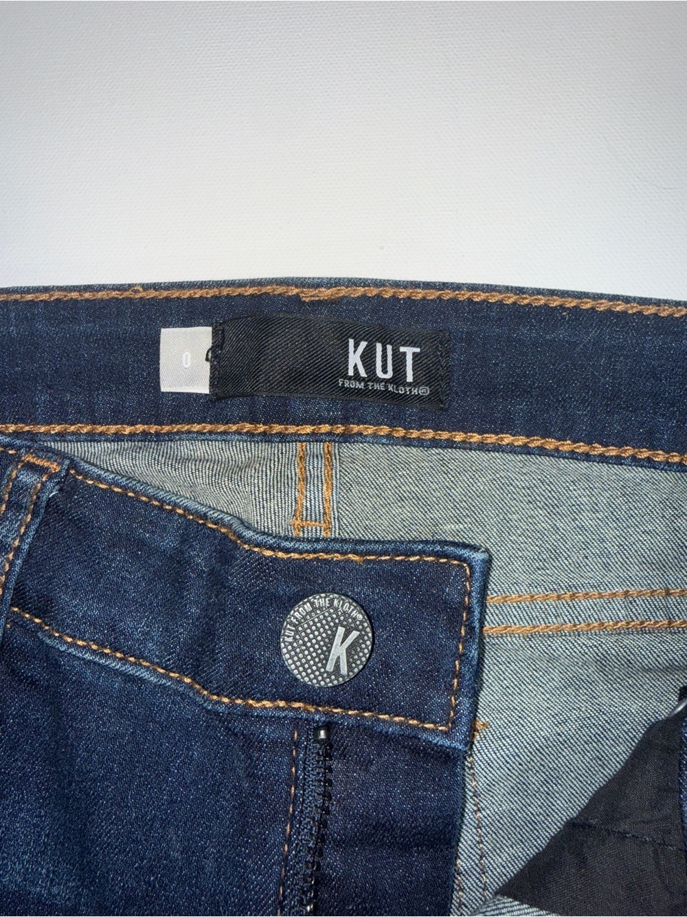 Kut from the Kloth Women’s Skinny Jeans in Dark Blue Denim - Picture 7 of 9